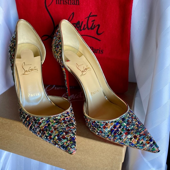 Christian Louboutin Iriza 100 Tri Vitraux/Spec - Picture 3 of 8